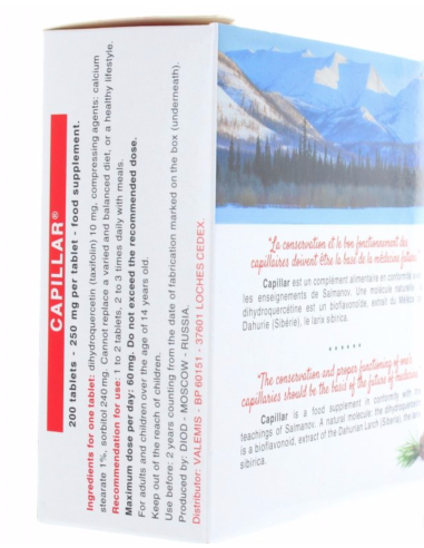 CAPILLAR   Taxifoline Dihydroquercétine - Dr. Salmanoff