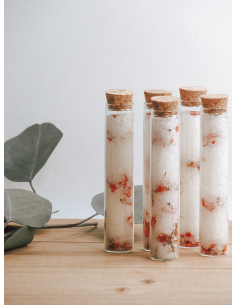 Sels de bain botanique, Pétale de rose, Eucalyptus, Lavande, Orange sauvage 2