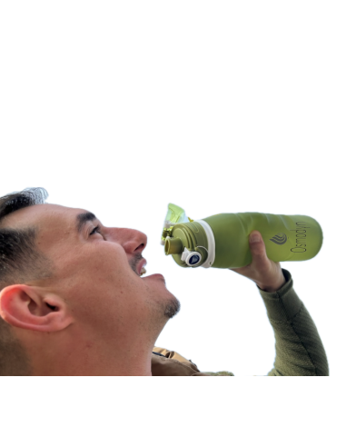 Gourde filtrante 1 litre légère et compressible Performance garantie Osmodyn
