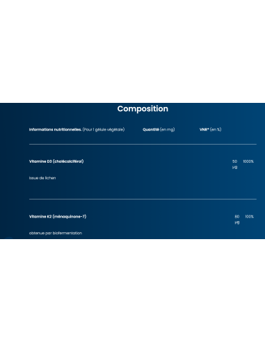 VITAMINES D3 + K2MK-7
