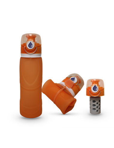 Gourde filtrante 1 litre légère et compressible Performance garantie Osmodyn