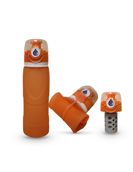 Gourde filtrante 1 litre légère et compressible Performance garantie Osmodyn