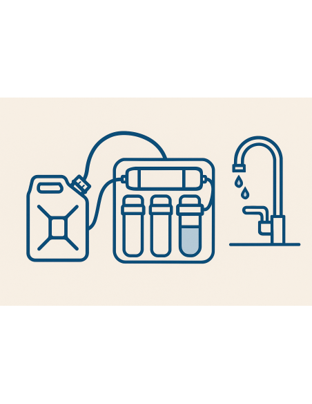 Osmoseur MiniKit Hybride Osmodyn®  à débit direct et usage autonome