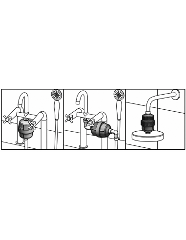 Descriptif de mise en service du filtre bain douche